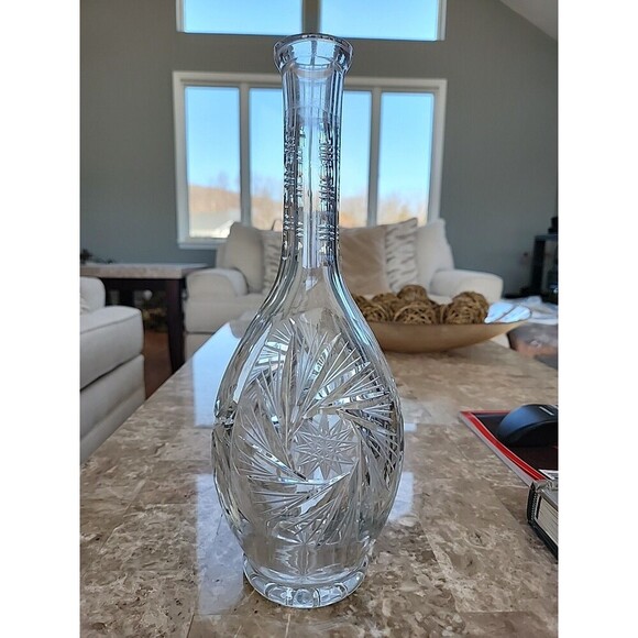 Crystal Decanter, No Stopper - Picture 1 of 6